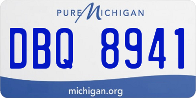 MI license plate DBQ8941