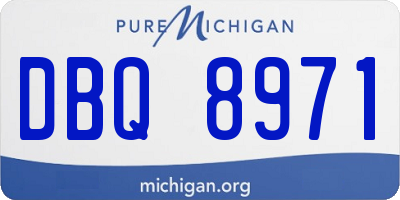 MI license plate DBQ8971