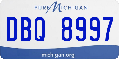 MI license plate DBQ8997