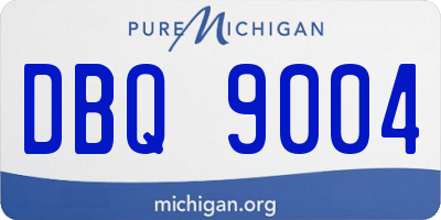 MI license plate DBQ9004