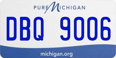 MI license plate DBQ9006