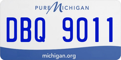 MI license plate DBQ9011
