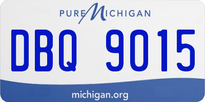 MI license plate DBQ9015