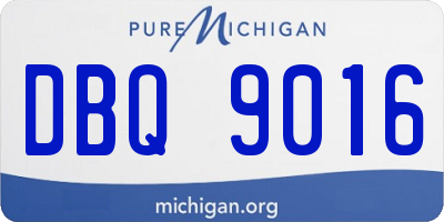 MI license plate DBQ9016