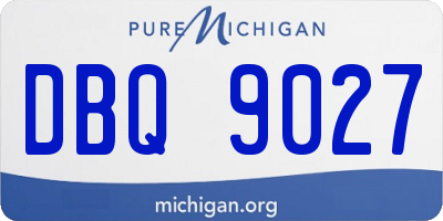 MI license plate DBQ9027