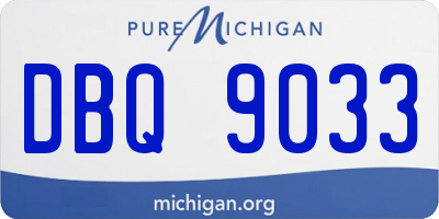 MI license plate DBQ9033