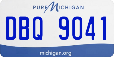 MI license plate DBQ9041