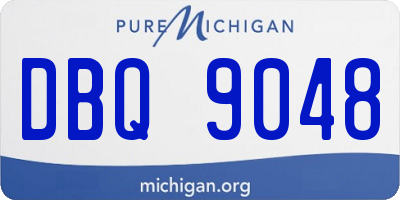 MI license plate DBQ9048