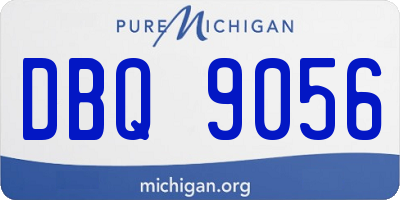 MI license plate DBQ9056