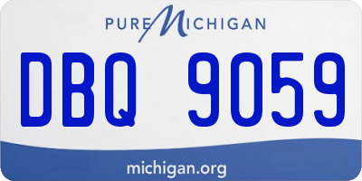 MI license plate DBQ9059