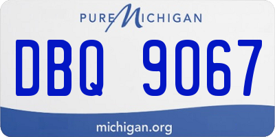MI license plate DBQ9067