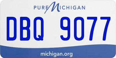 MI license plate DBQ9077