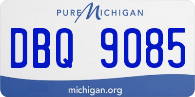 MI license plate DBQ9085
