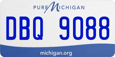 MI license plate DBQ9088