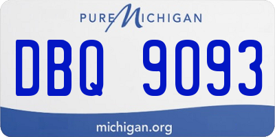 MI license plate DBQ9093