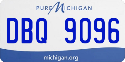 MI license plate DBQ9096
