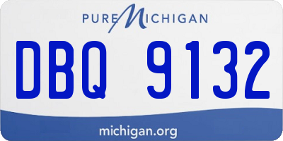 MI license plate DBQ9132