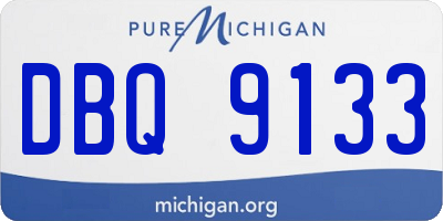 MI license plate DBQ9133