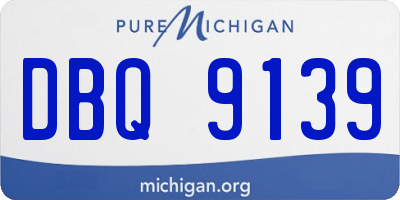 MI license plate DBQ9139