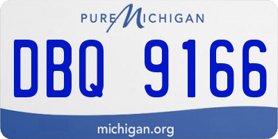 MI license plate DBQ9166