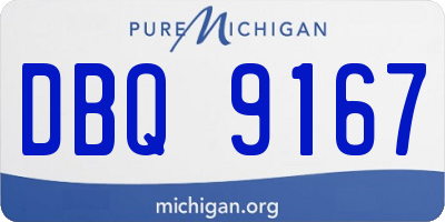 MI license plate DBQ9167