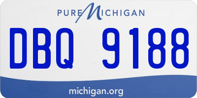MI license plate DBQ9188