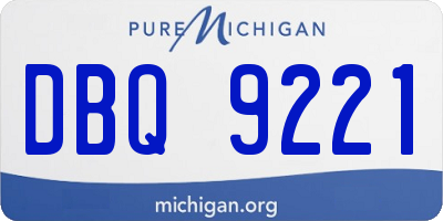 MI license plate DBQ9221