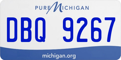 MI license plate DBQ9267