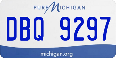 MI license plate DBQ9297