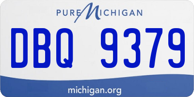 MI license plate DBQ9379