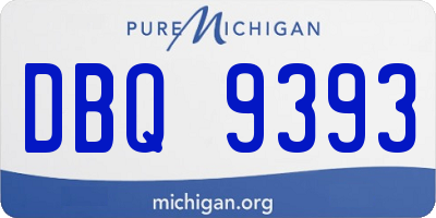 MI license plate DBQ9393