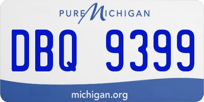 MI license plate DBQ9399