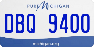 MI license plate DBQ9400