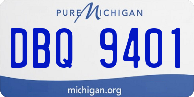 MI license plate DBQ9401