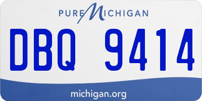 MI license plate DBQ9414
