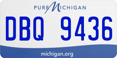 MI license plate DBQ9436