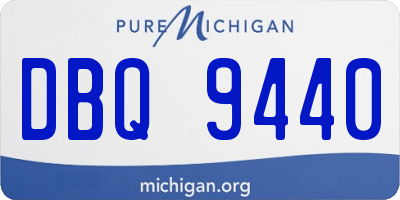 MI license plate DBQ9440