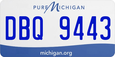 MI license plate DBQ9443