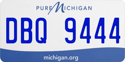 MI license plate DBQ9444