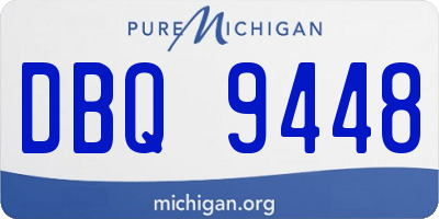 MI license plate DBQ9448