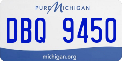 MI license plate DBQ9450
