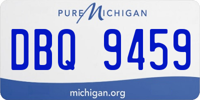 MI license plate DBQ9459