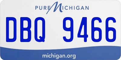 MI license plate DBQ9466