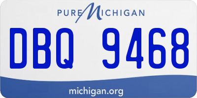 MI license plate DBQ9468