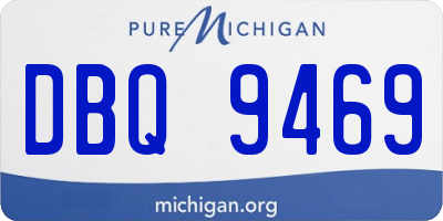 MI license plate DBQ9469