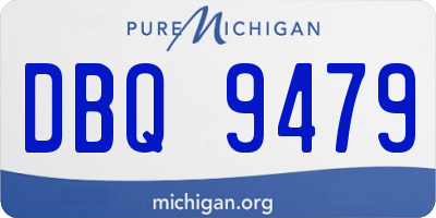 MI license plate DBQ9479