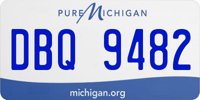 MI license plate DBQ9482