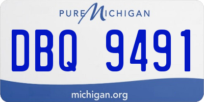 MI license plate DBQ9491