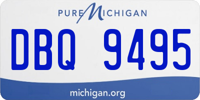 MI license plate DBQ9495