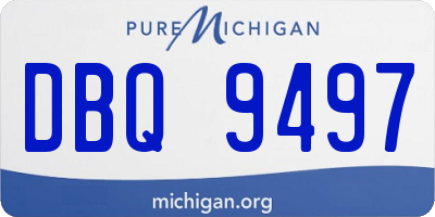 MI license plate DBQ9497